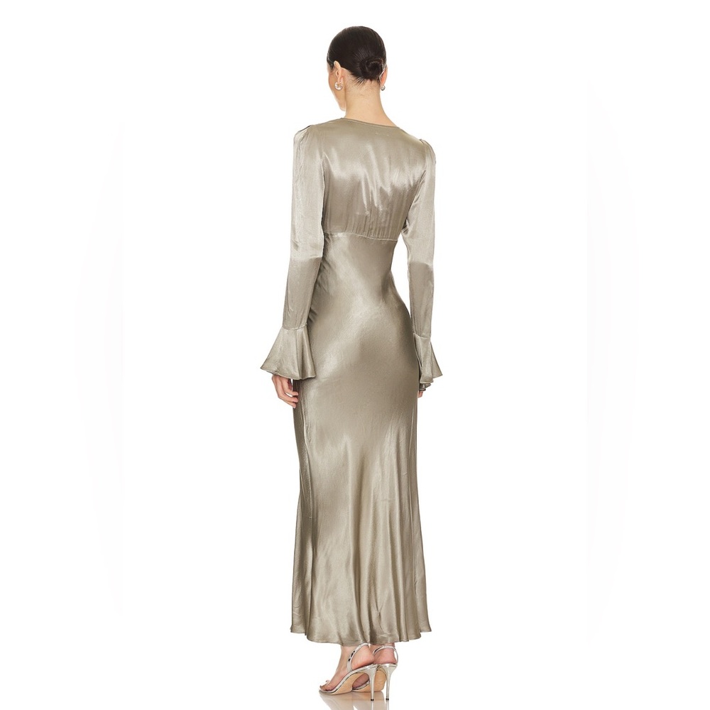 Shona Joy La Lune Frill Cuff Bias Midi Dress - Picture 3 of 3